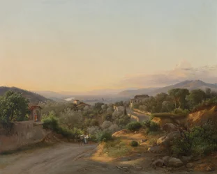 Blick auf Florenz und die Hügel nach Westen von San Donato, über Bagno a Ripoli